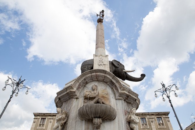 Catania unique walking tour of the city center - Welcome to Catania’s Main Square and the Iconic Fountain Elephant