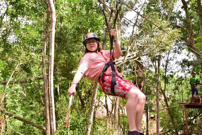 Cenote Adventure in Puerto Morelos with ATV and Zipline - The Zipline Circuit Over the Canopy