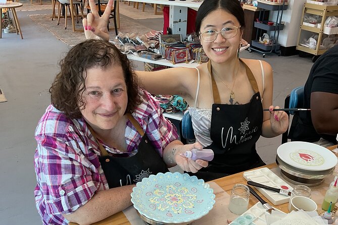 Ceramic Painting Workshop in Somerset New Jersey - The Friendly and Knowledgeable Instructor