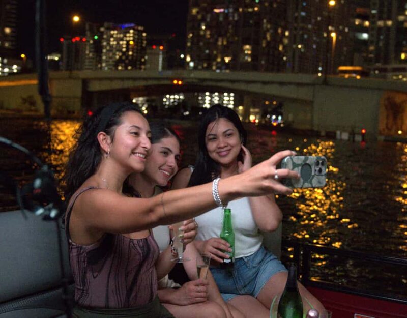 Champagne City Lights Boat Tour + Photoshoot (Semi Private) - Sights of Downtown Miami and Iconic Landmarks