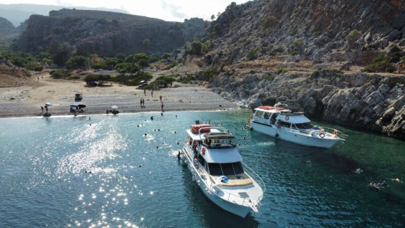 Chania: Menies Beach & Chironisia Bay Cruise with Snorkeling - Key Points