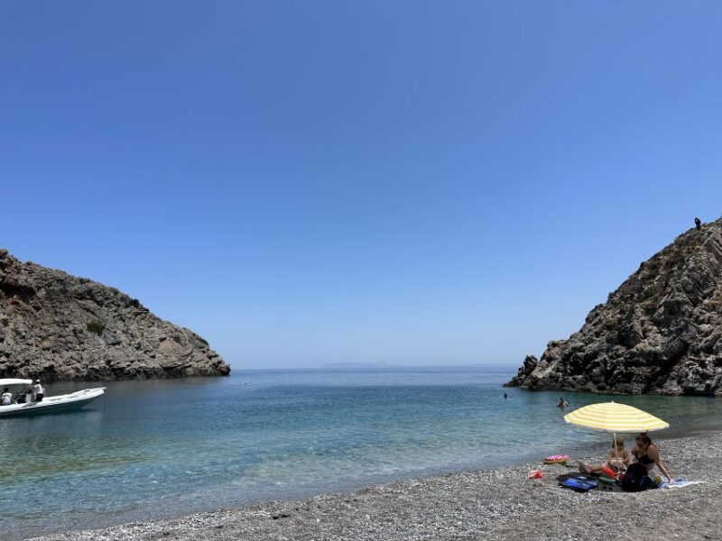 Chania: Menies Beach & Chironisia Bay Cruise with Snorkeling - Return Cruise and Final Stop at Rodopou