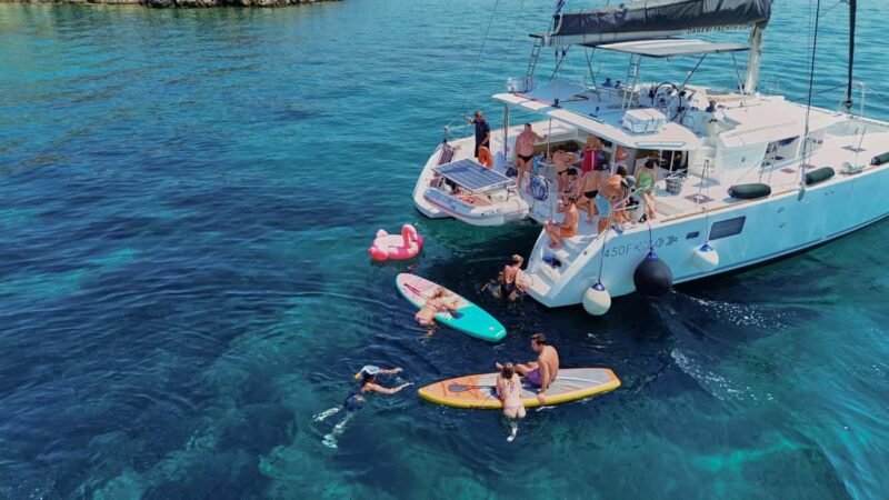 Chania Old Port: All-inclusive Catamaran Trip Agioi Theodori - Cruising the Cretan Sea on a Luxury Catamaran