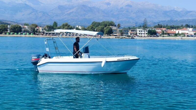 Chania,Kalyves boat rental, boat licene required* - Snorkeling and Sunbathing on the Crete Coastline