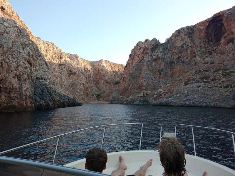 Chania,Kalyves-The Three Cove Boat Trip - Exploring the Breathtaking Covess of Akrotiri Peninsula
