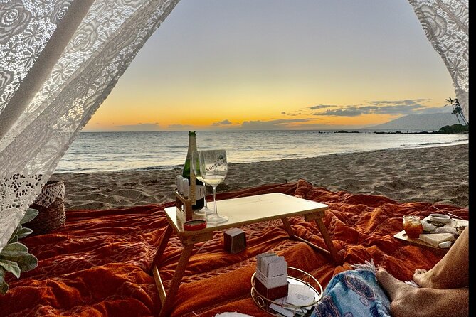 Charcuterie Board and Sunset at Pristine Beach with Photos - Engaging Relationship Card Games for Deeper Connection