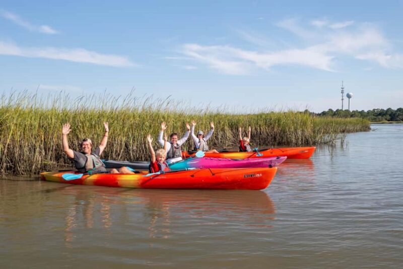 Charleston: Folly River Sunset Kayak Dolphin Safari - Navigating the Peaceful Folly River Environment