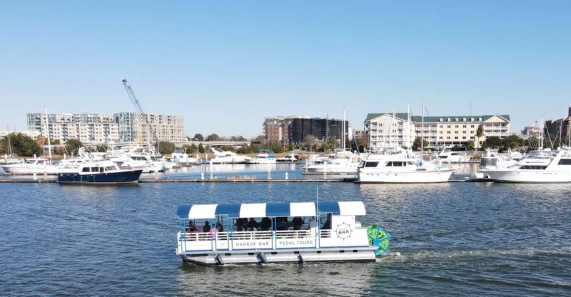 Charleston: Harbor Bar Pedal Boat Party Cruise - What You Can Expect During the 1.5-Hour Cruise