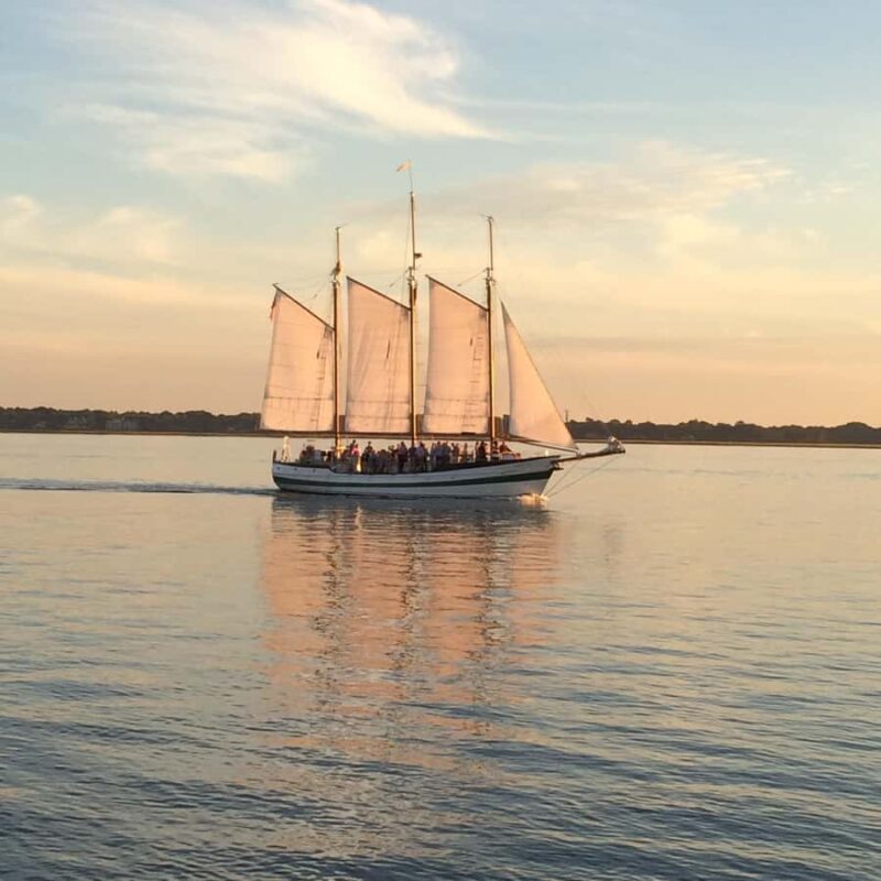 Charleston: Sunset Schooner Pride Harbor Sail - Beverages and Snacks on Board