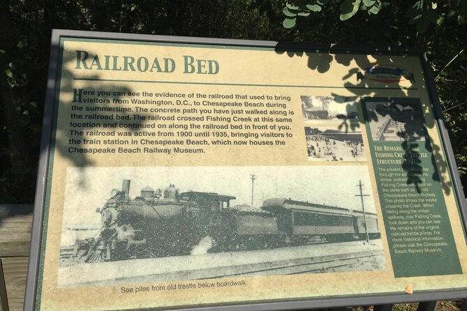 Chesapeake Beach Guided Walking Tour - Railway Trail - Practical Details: Group Size, Weather, and Booking