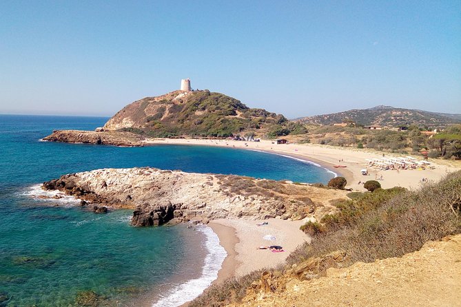Chia Beaches Tour from Cagliari with van - Exploring Su Giudeu at Spiaggia di Chia