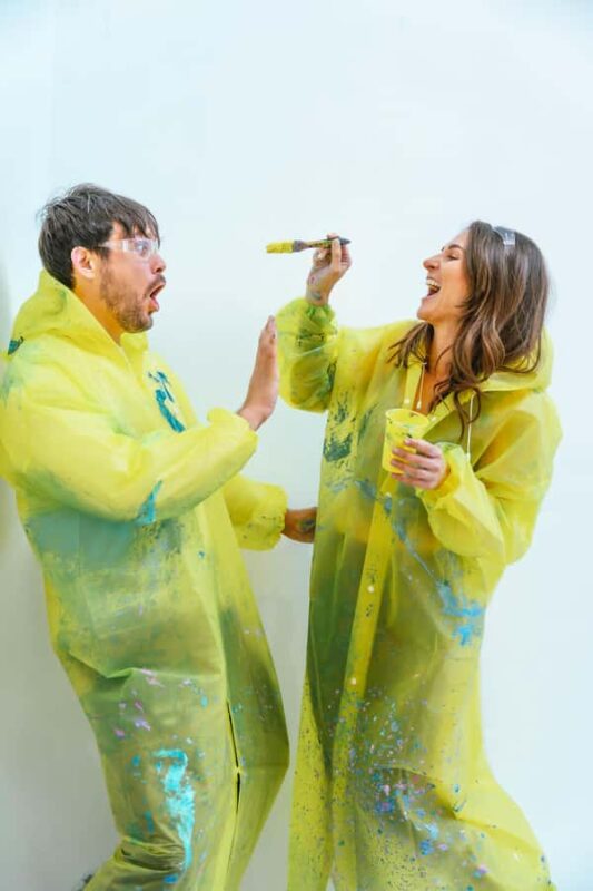 Chicago Romantic Date Private Art Experience - Creating Art Together in a Private Room