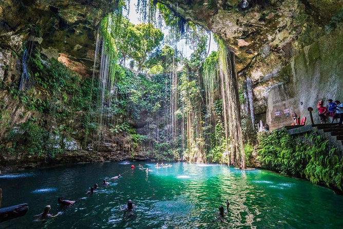 Chichen Itzá, Cenote Ik Kil, Valladolid Premium Reduced Group - Swimming in the Cenote Ik Kil: A Refreshing Break