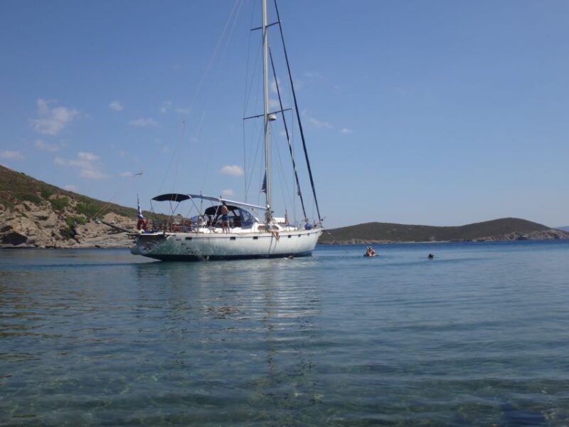 Chios: Sailing Boat Cruise to Oinouses with Meal & Drinks - The Return Voyage and Sunset Views over Chios