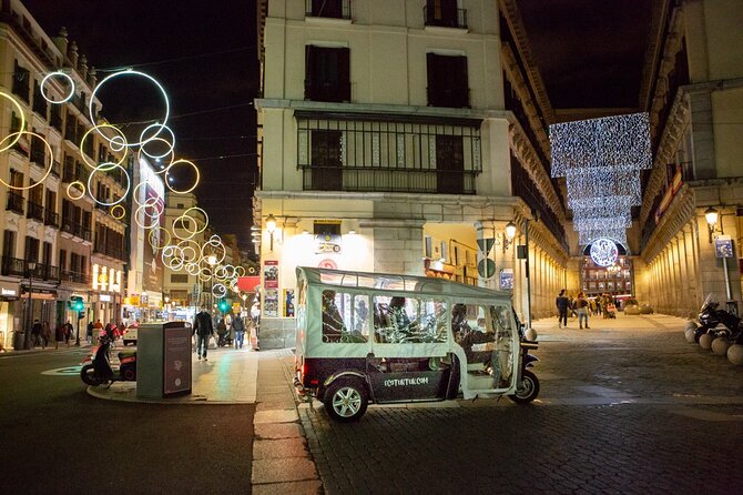 Christmas Lights Tour in Madrid in Private Eco Tuk Tuk - Iconic Landmarks in the Cibeles and Neptuno Area