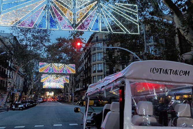 Christmas Lights Tour of Barcelona in Private Eco Tuk Tuk - How the Eco Tuk Tuk Brings the Christmas Spirit to Life