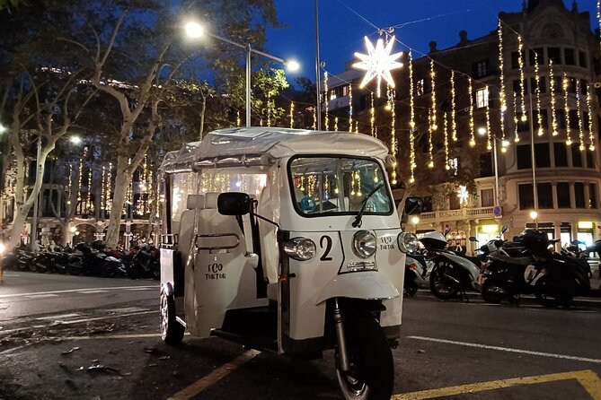 Christmas Lights Tour of Barcelona in Private Eco Tuk Tuk - Practicalities of the Tour: Meeting Points and Accessibility