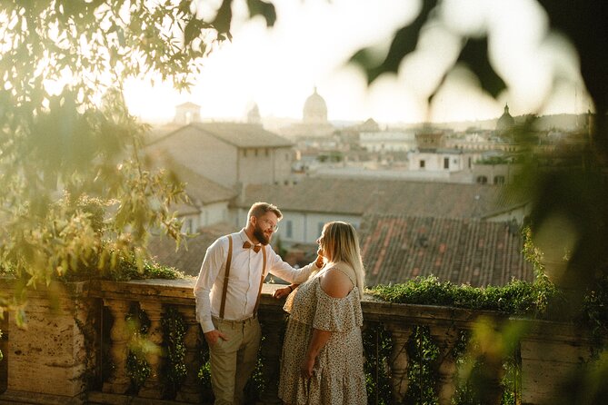 Cinematic Photoshoot in Rome - Panoramic Views of the Roman Forum from a Terrace