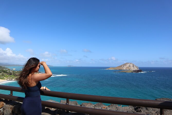 Circle Island Tour with Snorkeling & Turtles - Viewing Mokolii Island at Kualoa Beach Park