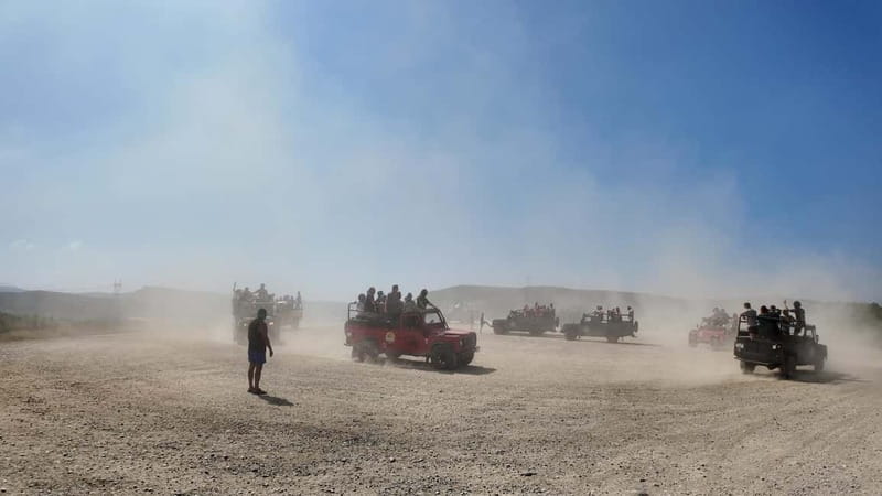 City of Side: Jeep Safari with Lunch and Catamaran Cruise - Green Lake Boat Trip and Lakeside Relaxation