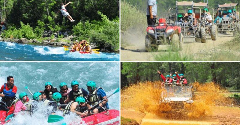 City of Side: Rafting, Zipline, Jeep, Buggy and Quad Combo - Key Points