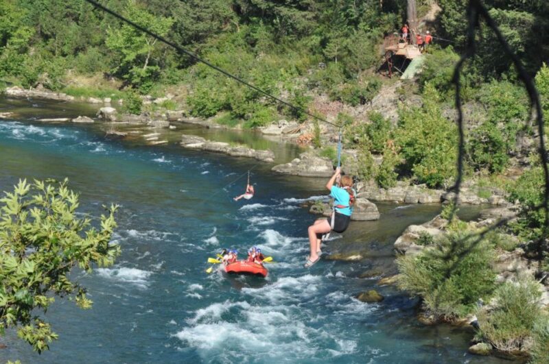 City of Side: Rafting, Zipline, Jeep, Buggy and Quad Combo - Ziplining Over the River