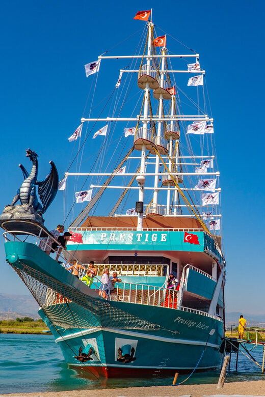 City of Side: Sightseeing Cruise w/ Swim Stops & Foam Party - Navigating to the Historical Side Peninsula