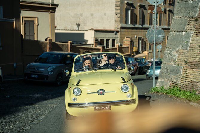 Classic Elegance: Vintage Fiat 500 Cabriolet Rome Tour - Scenic Drive Along Rome’s Ancient City Walls