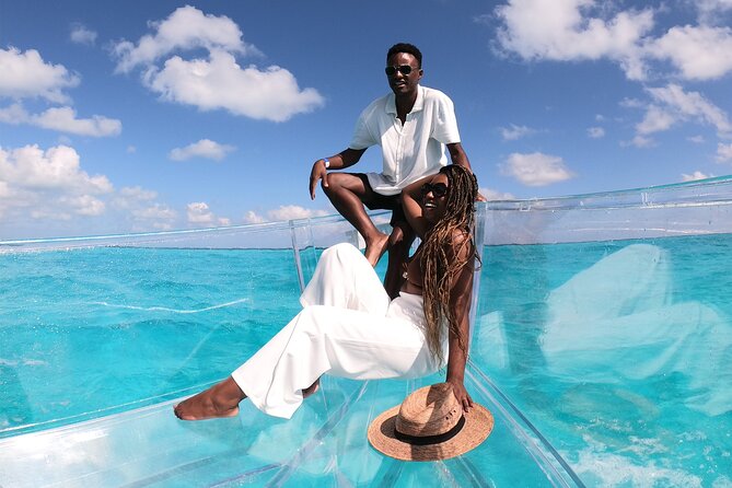 Clear Boat tour in Cancun for 1.5 hours best for photos - From Lagoon to Caribbean: The Journey into Blue Waters