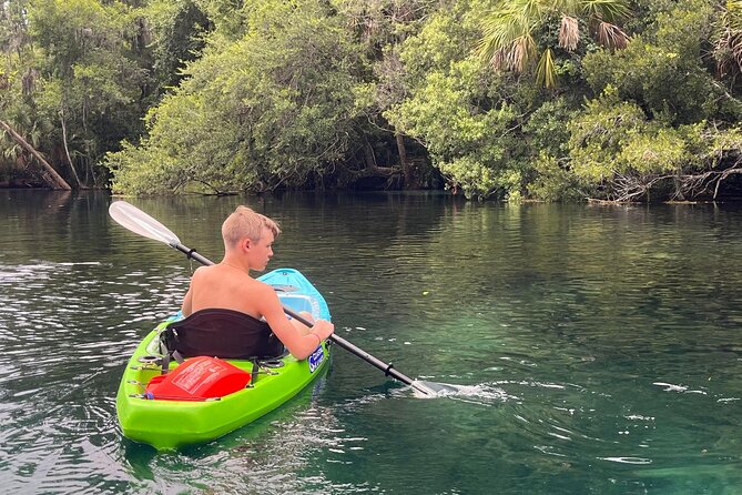 Clear Bottom Kayak Rental for Kings Bay Three Sisters Springs - Exploring Kings Bay in Crystal River with Clear Bottom Kayaks