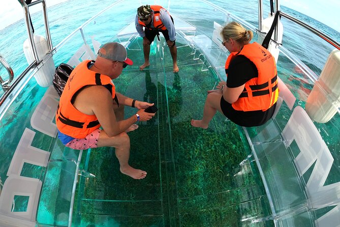 Clearboat: Glass-bottom boat ride to the Caribean Sea - Refreshments and Group Size