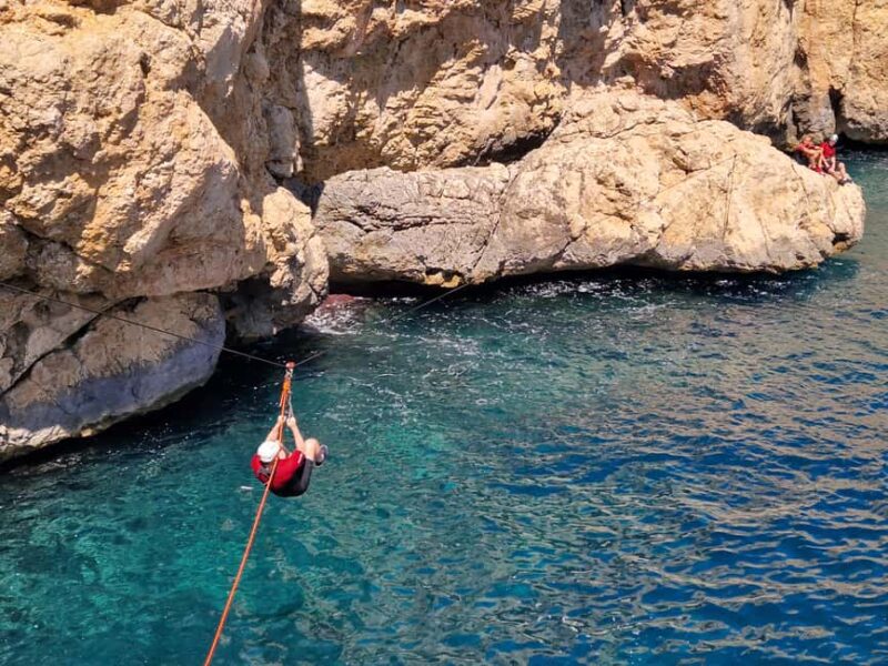 Coasteering South - Activities: Jumps, Rappelling, and Zipline Over the Sea