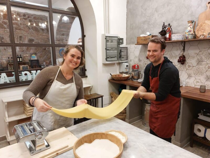 Cold Ac! Super Fun Pasta + Gelato Making by Vatican + Wine - Practical Details and Booking