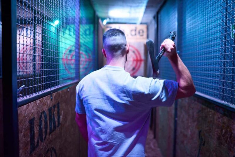 Cologne: Viking Challenge  Axe Throwing in the 7th Space! - Combining Axe Throwing with Other Activities