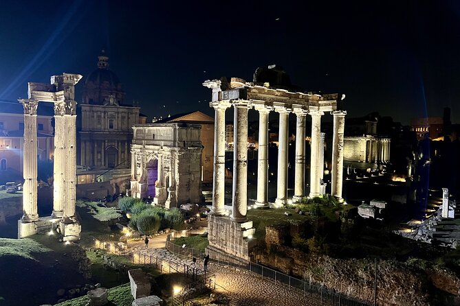 Colosseum and Roman Forum Sightseeing Area Night Walking Tour - Starting Point at Piazza dei Calcarari