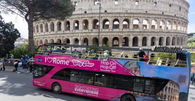 Colosseum Escorted Entrance Combo Pass with Open Bus - The Panoramic Open Bus Experience