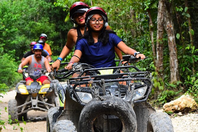 Combo 3 in 1 ATV (shared) Ziplines & Cenote in Puerto Morelos - Exciting Combo Tour in Cancun: ATV, Zipline, and Cenote Adventure for $75