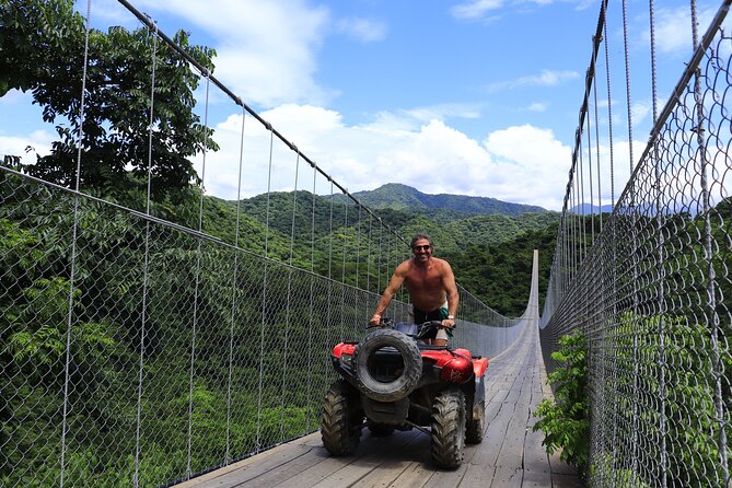 Combo ATV Jorullo Bridge + zip lines + mule ride - Driving Your ATV in the Sierra Madre Occidental