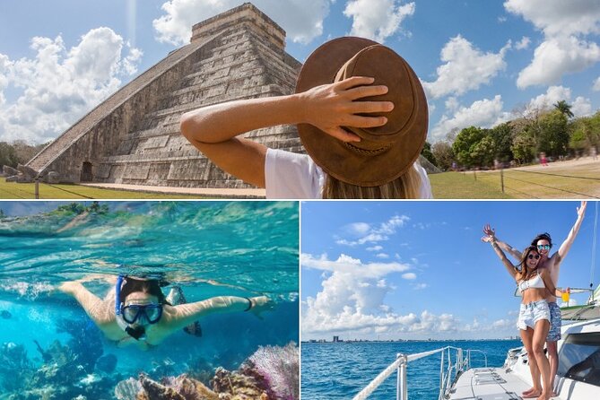 Combo Saver: Chichen Itza & Cenote + Isla Mujeres Catamaran - Explore Cancun’s Top Highlights in a Flexible Two-Day Experience