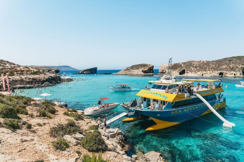 Comino: Blue Lagoon, Crystal Lagoon, and Seacaves Tour - Key Points