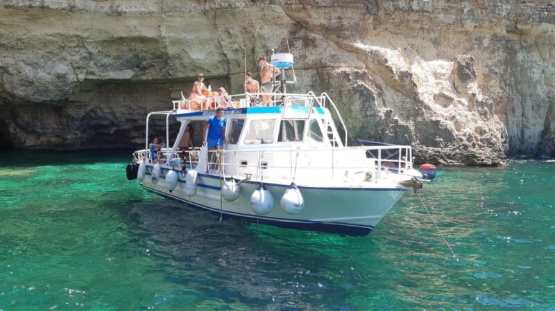 Comino: Private Boat Trips, Swimming stops and Caves Tours - Food, Drinks, and Onboard Convenience