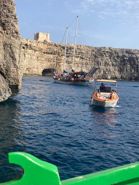 Comino: private charter to Crystal & Blue lagoon & Caves - Visiting Comino’s Famous Caves and Cliff Formations