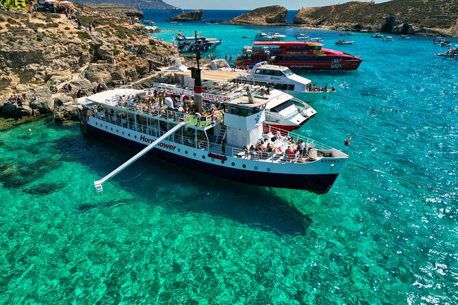 Comino, the BLUE LAGOON, Crystal Lagoon & Caves CRUISE - Starting Point and Tour Duration