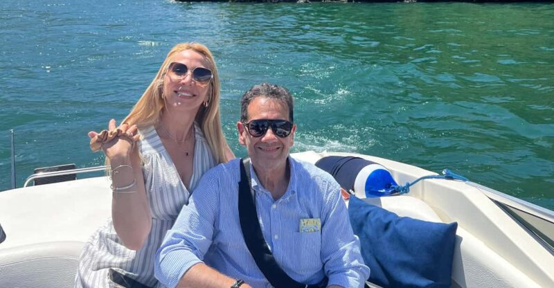 COMO LAKE : 1hr Private Boat Tour with skipper - Visiting Villa Olmo and Villa d’Este