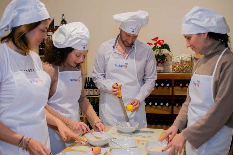 Cooking class, visit to the Catania market and light lunch - Light Traditional Lunch with Appetizers and Dessert