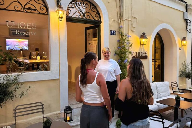 Corfu Old Town: Boutique Wine Tasting at CHOES Reserve - Meeting Point and Accessibility in Corfu Old Town