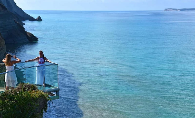 Corfu: Palaiokastritsa Swimming and Loggas Beach Sunset Tour - Driving Up to Afionas and the Sunset Viewpoint