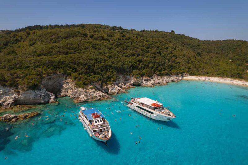 Corfu: Paxos, Antipaxos, and Blue Caves Cruise with comfort! - Key Points