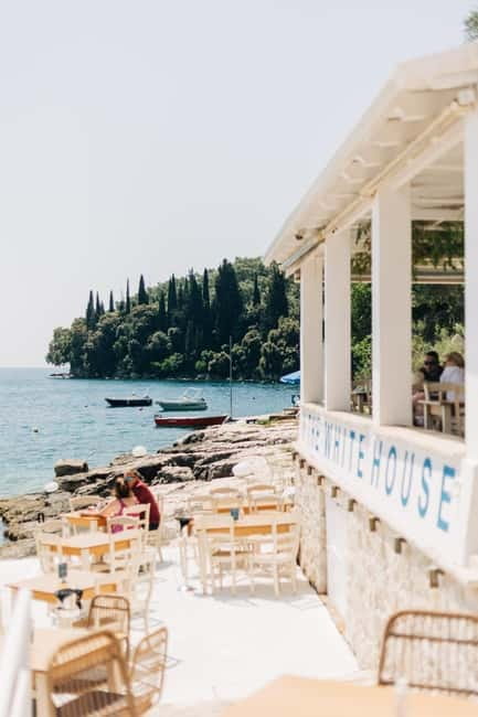 Corfu: The Durrells' White House Dining Experience - Scenic Private Dining on the Rocks with Ionian Sea Breeze