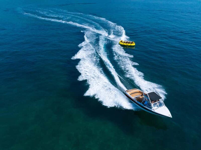 Corfu: Watersports - Inflatable Rides near Corfu Town - Unique Slider Rides: A New Water Sport Twist